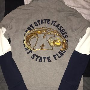 PINK Kent State quarter zip